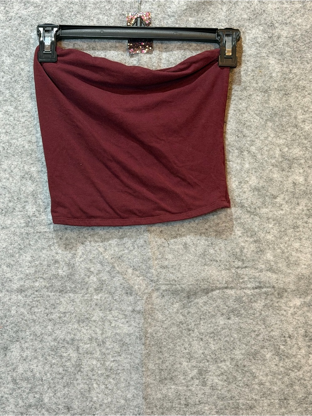 Garage Burgundy Tube Top XS Strapless Y2K Going Out Crop Top